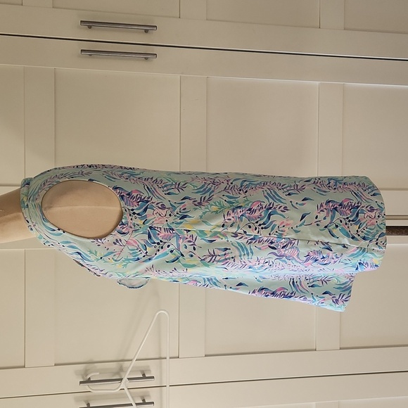 Lilly Pulitzer Sherryn Shift Dress Blue oasis tint Sz M - Picture 4 of 8